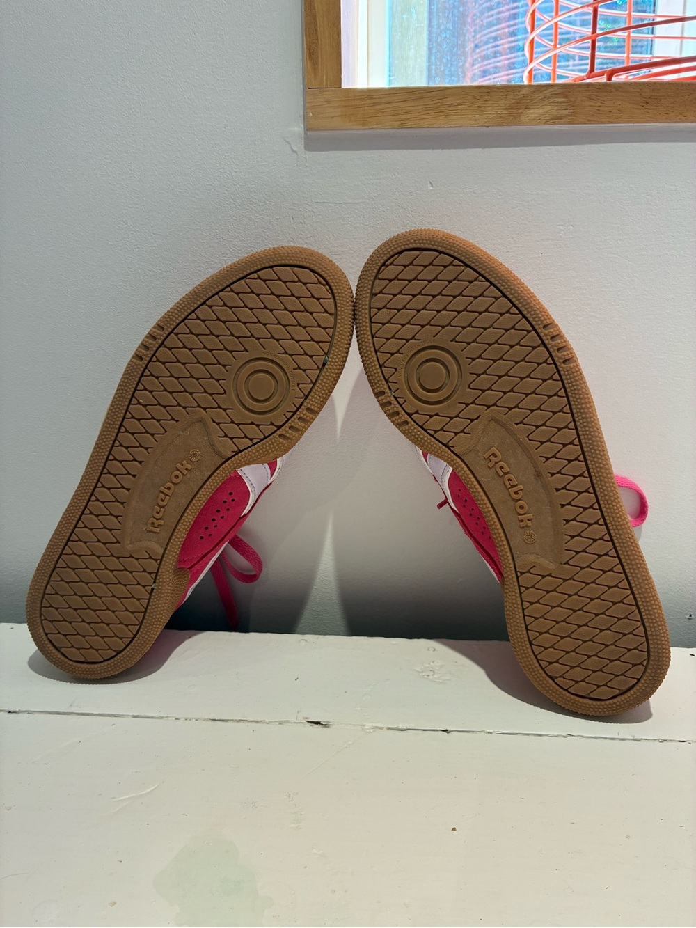 Reebok Club C Grounds UK Pink Suede Vintage Sneakers Gum Sole US 8 / EU 38.5 - Picture 5 of 10